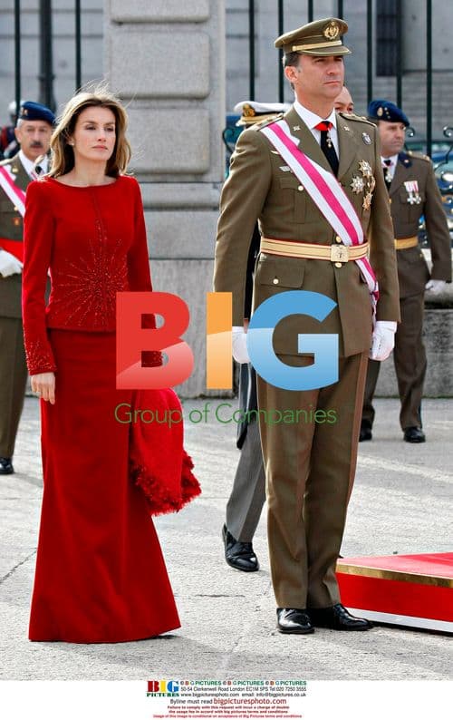 Spanish Royals Attend Military Parade