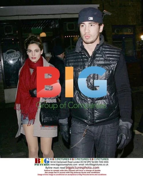 Kelly Brook and Danny Cipriani Leaving Theater