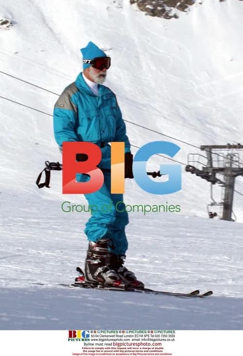 Prince Michael of Kent Skiing in the Swiss Alps