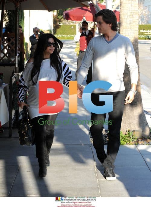 Kourtney Kardashian and Scott Disick Lunch