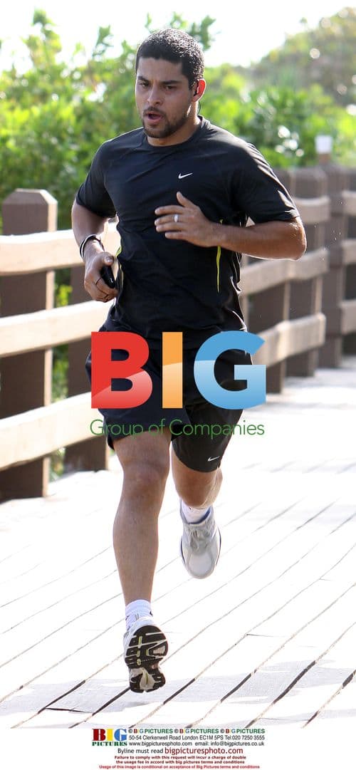 Wilmer Valderrama Running in Miami