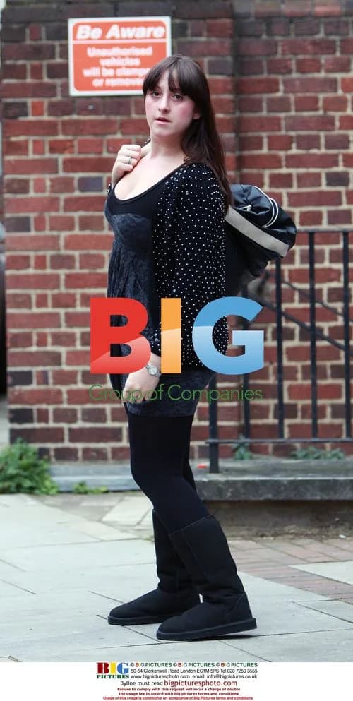 Natalie Cassidy Leaving Her Home