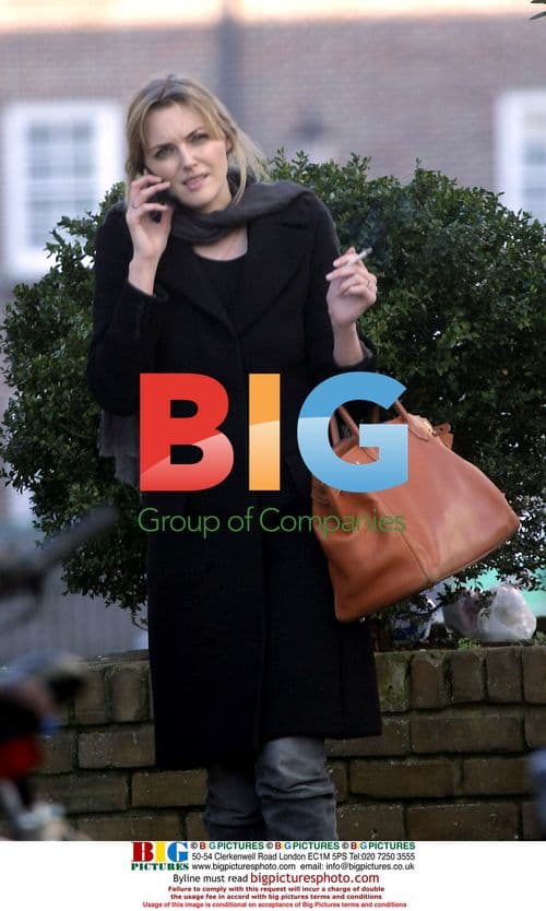 Model Sophie Dahl Smoking on London Street