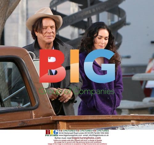 Megan Fox and Mickey Rourke filming "Passion Play"