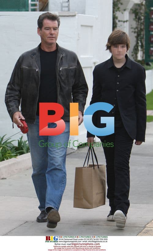 Pierce Brosnan and son Dylan in Malibu