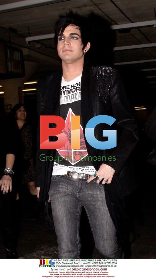 Adam Lambert Leaves Hotel Cafe