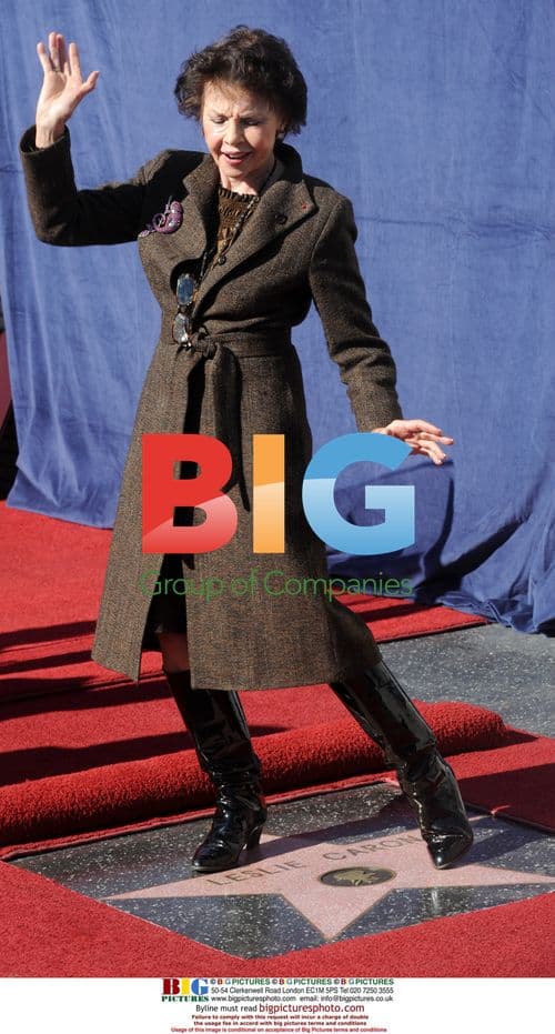 Leslie Caron Receives Hollywood Star