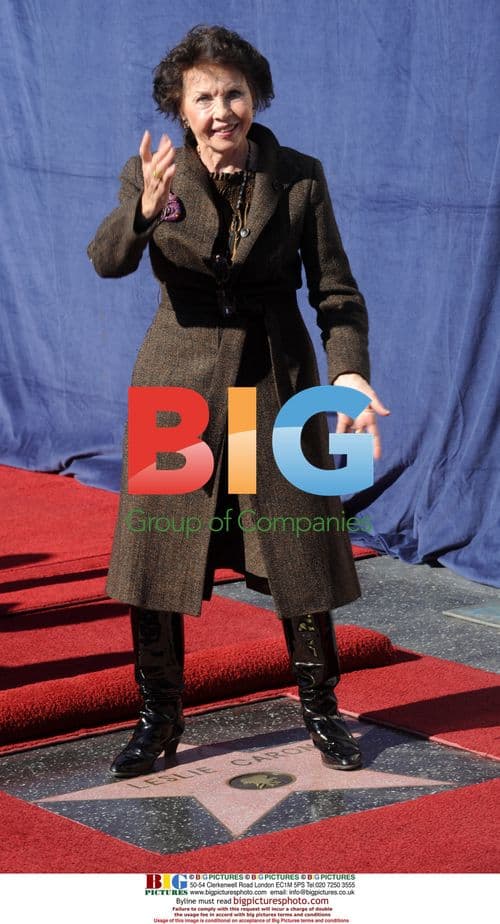 Leslie Caron Unveiling Star on Hollywood Walk of Fame