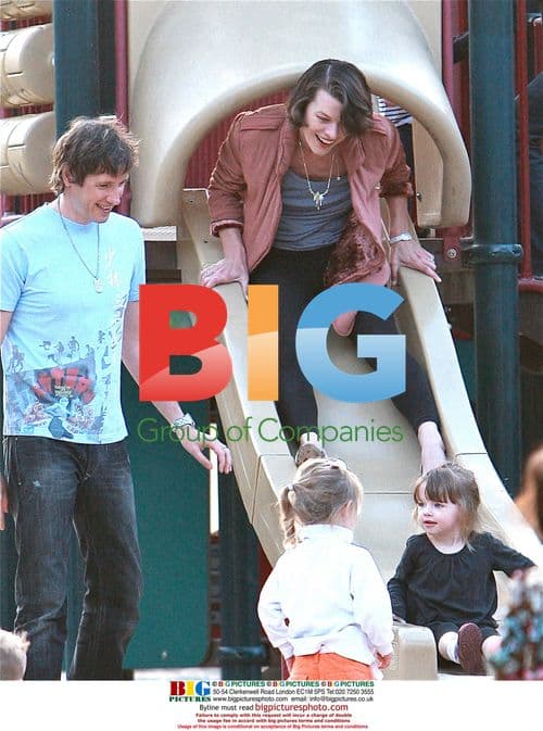 Milla Jovovich Family Time in LA