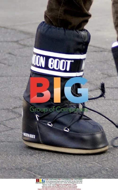 Pete Wentz Walks Around NYC in Moon Boots
