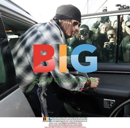 Johnny Depp Arrives in Belgrade, Serbia