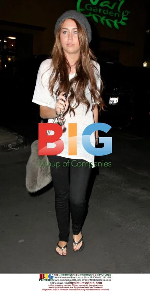 Miley Cyrus leaves nail salon in Toluca Lake