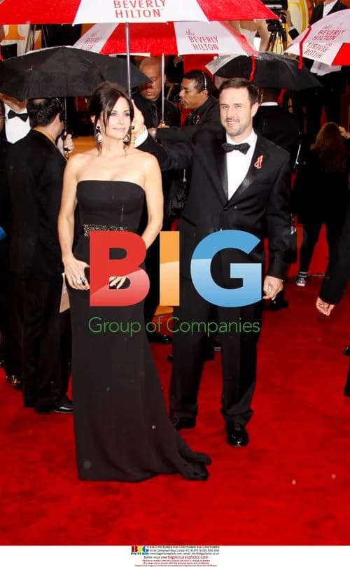 Courtney Cox and David Arquette at Golden Globes