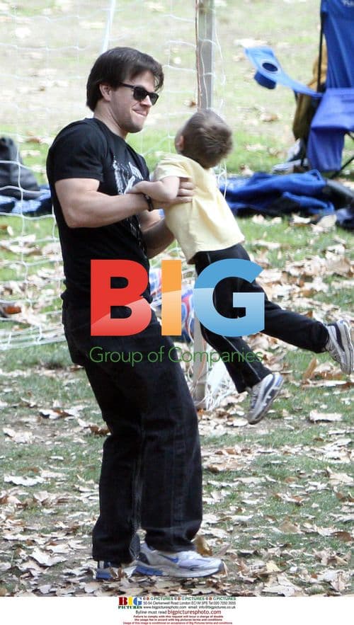 Mark Wahlberg with son