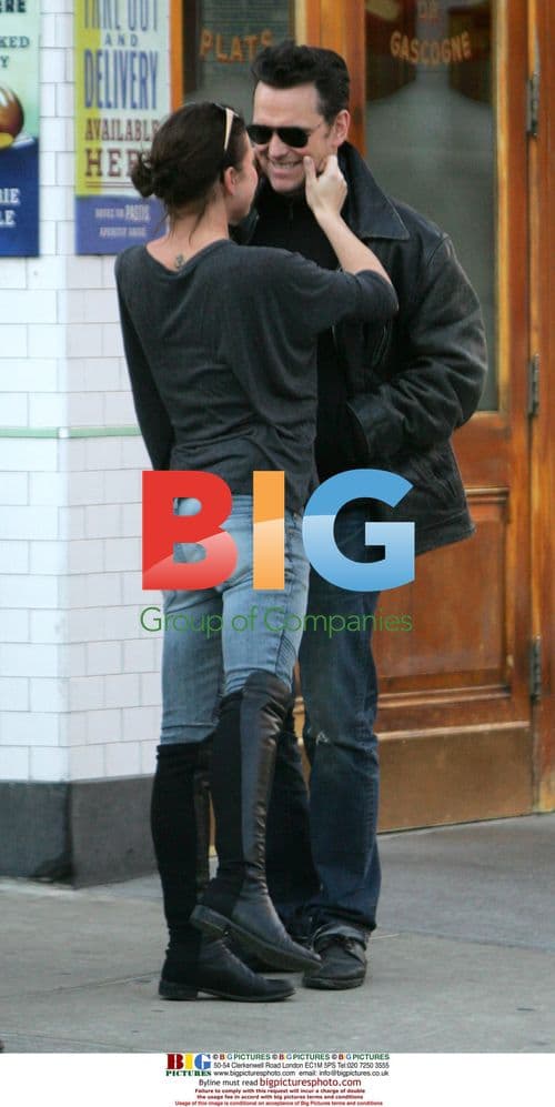 Matt Dillon gets cozy outside Pastis