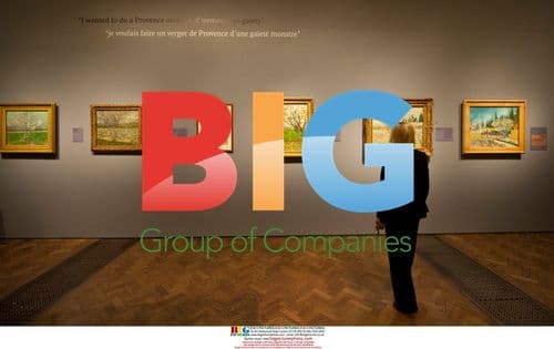 Visitors at Van Gogh Exhibition