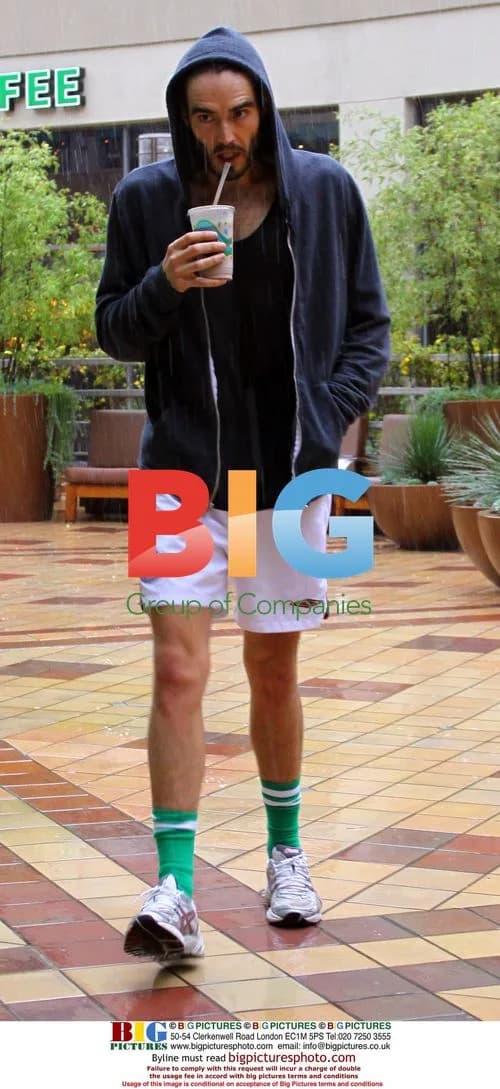 Russell Brand after workout in West Hollywood