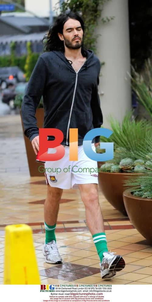 Russell Brand Workout Gym Hollywood