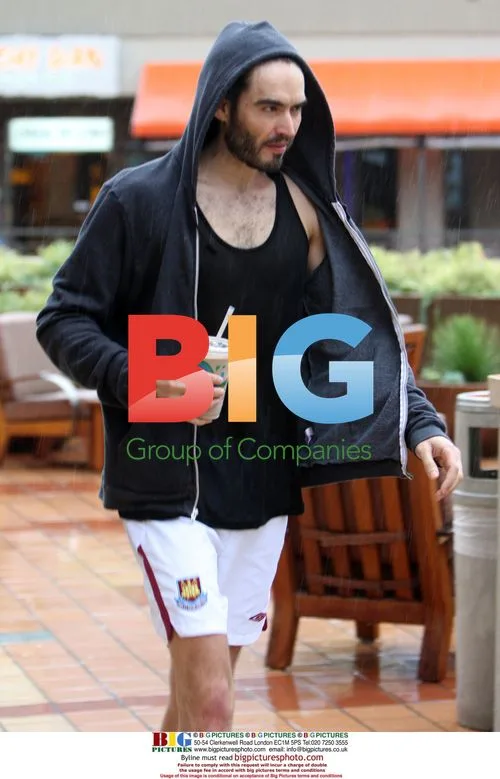 Russell Brand Hits Gym for Workout