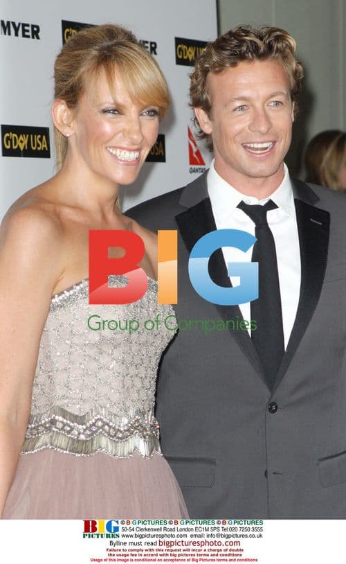 Toni Collette and Simon Baker at G'Day USA Gala