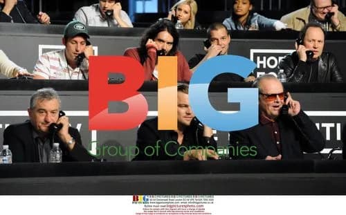 De Niro, DiCaprio and Nicholson at Haiti Telethon