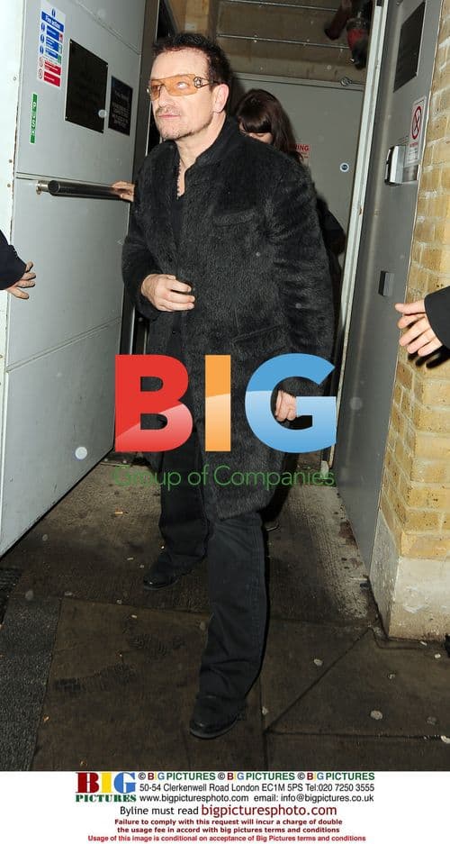 Bono Leaving 'Hope for Haiti' Benefit