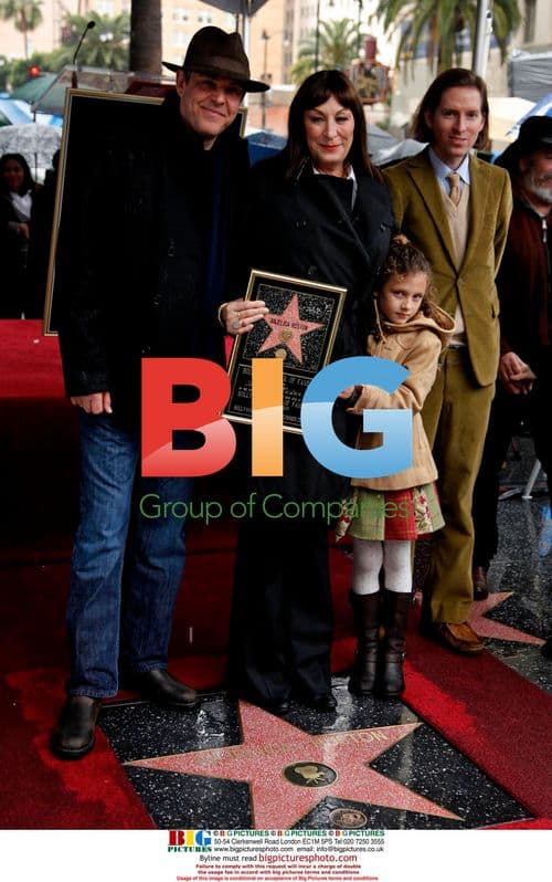 Anjelica Huston receives Hollywood Walk of Fame star