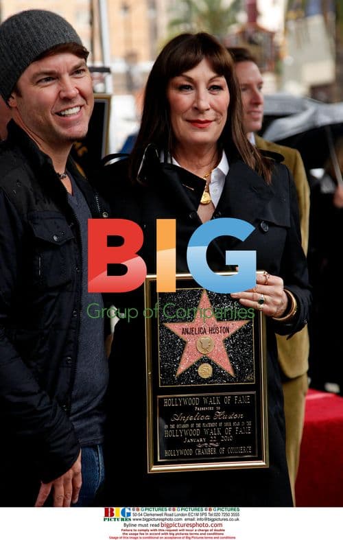 Anjelica Huston Receives Hollywood Star