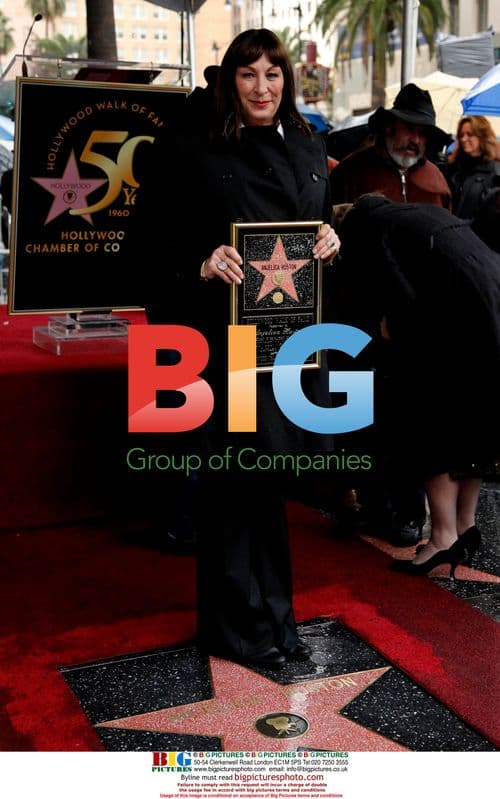 Anjelica Huston receives Hollywood star