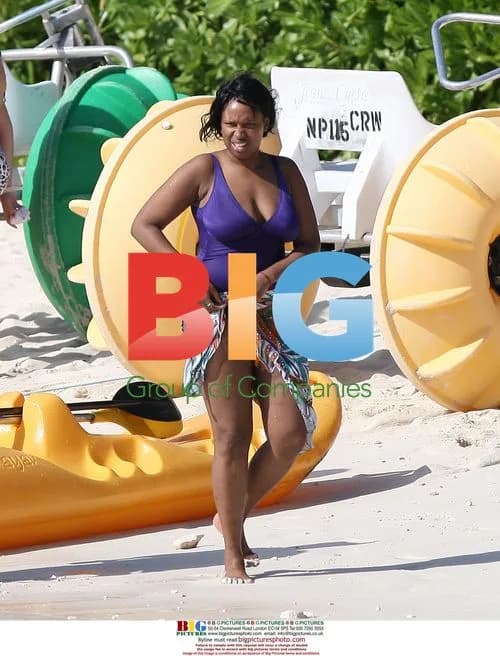 Jennifer Hudson and David Otunga in Bahamas