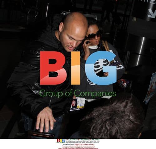 Mel B and Husband at LAX