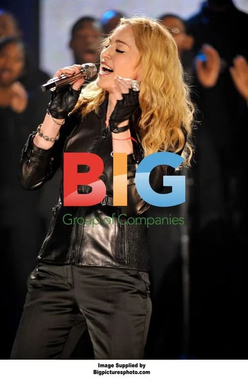 Madonna performs at Haiti benefit concert