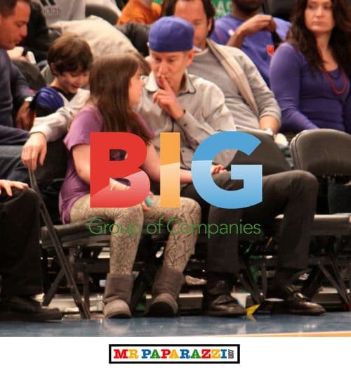 John McEnroe and Ava McEnroe at Knicks Game