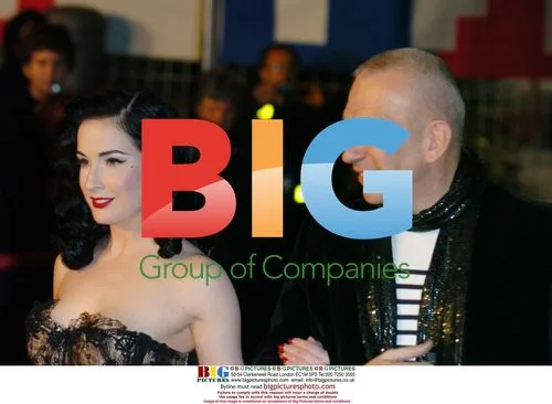 Dita Von Teese and Jean-Paul Gaultier at NRJ Music Awards 2010