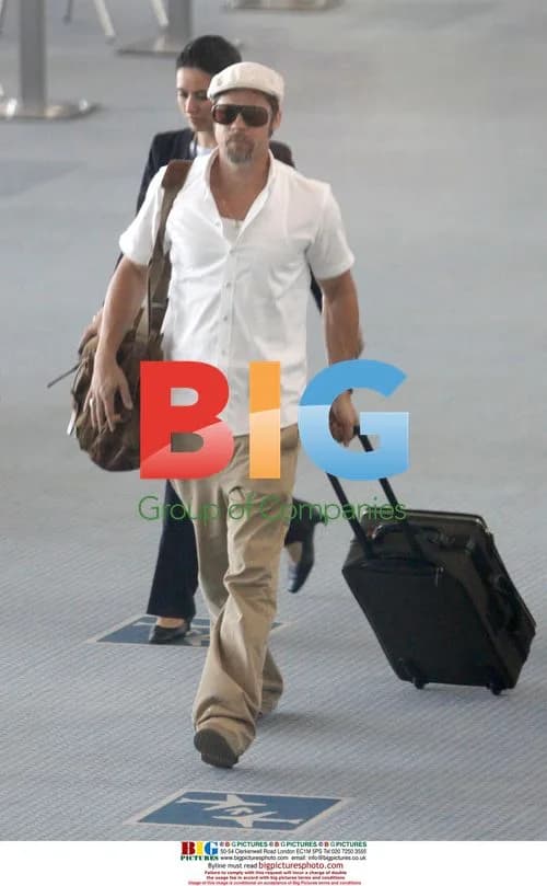Brad Pitt at Marseille Airport