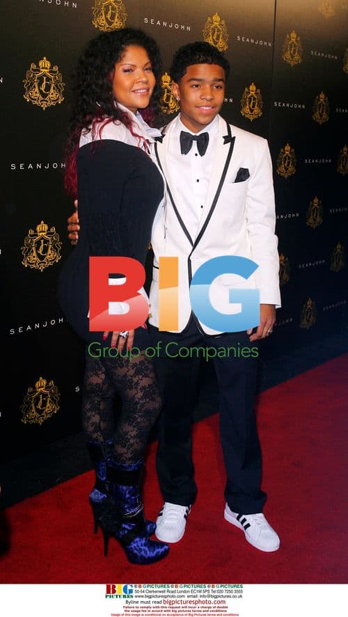 Misa Hylton-Brim and Justin Combs at Justin Dior Combs' Sweet 16