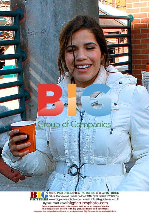 America Ferrera grabs coffee in Park City