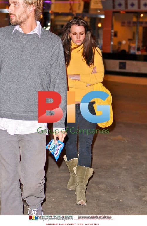 Britney Spears and Jason Trawick after movie night