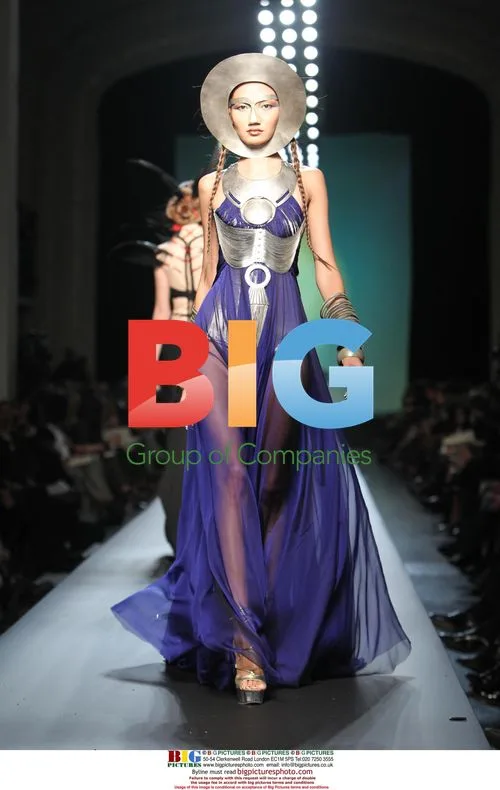 Arielle Dombasle in Jean Paul Gaultier Fashion Show