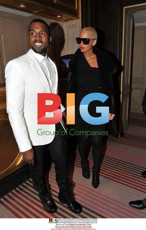 Kanye West and Amber Rose at Givenchy Show