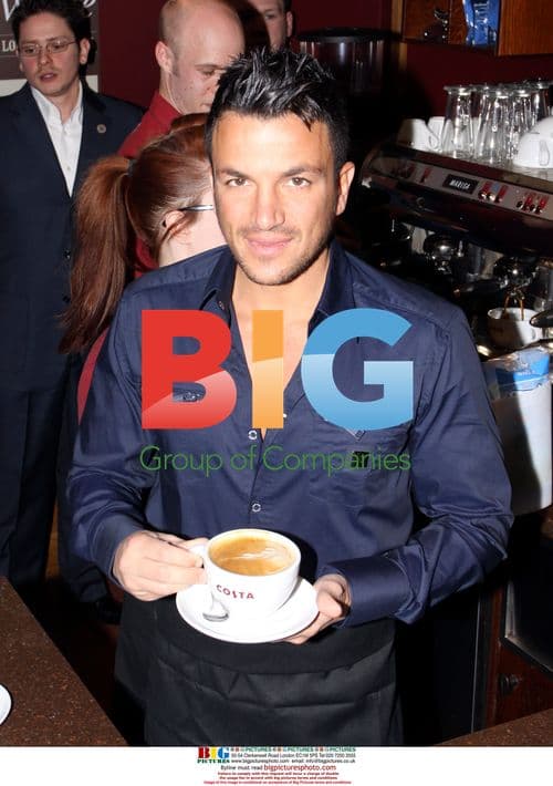 Peter Andre Launches New Costa "Flat White" Coffee