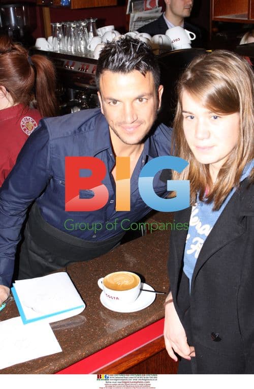 Peter Andre Launches New 'Flat White' Coffee