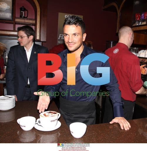 Peter Andre Launches New 'Flat White' Coffee