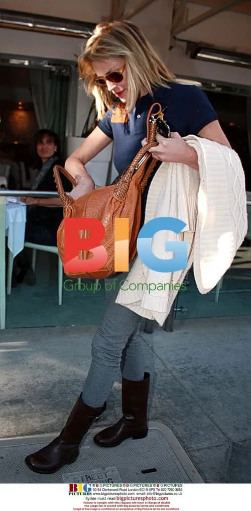 Sharon Stone Leaving Villa Blanca