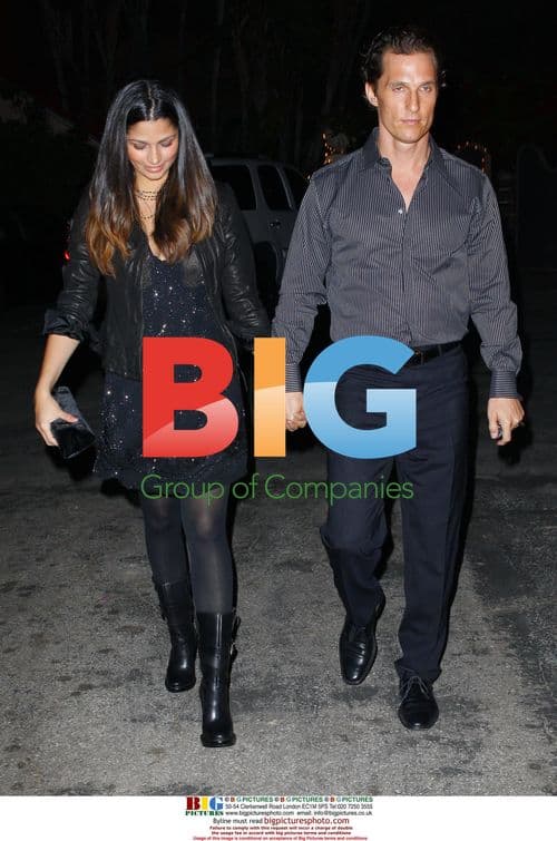 Matthew McConaughey and Camila Alves out for birthday dinner