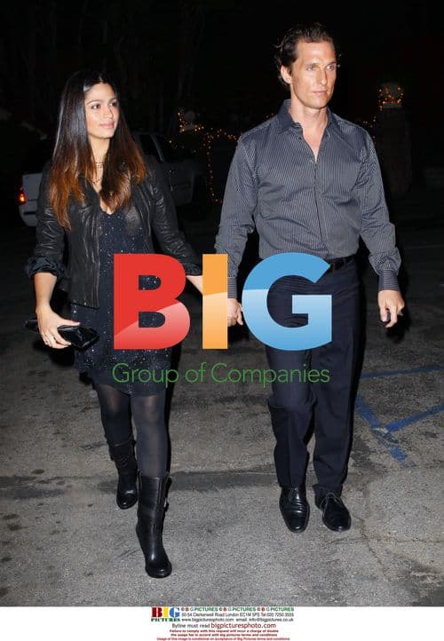 McConaughey and Alves Celebrate Birthday Dinner