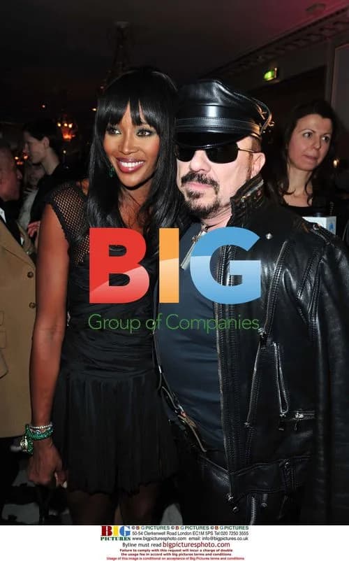 Naomi Campbell and Peter Marino at Fashion Dinner for AIDS
