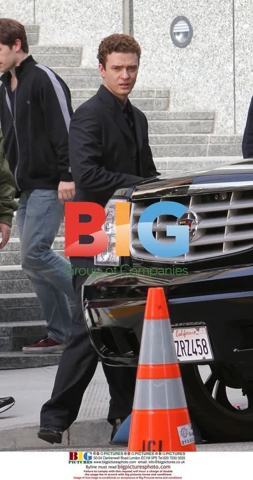 Justin Timberlake on set of 'The Social Network'