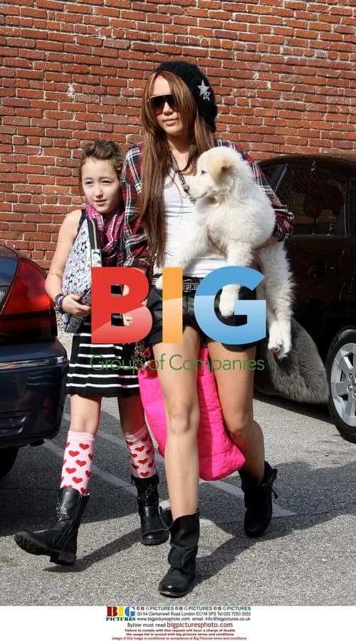 Miley & Noah Cyrus Leaving Studio