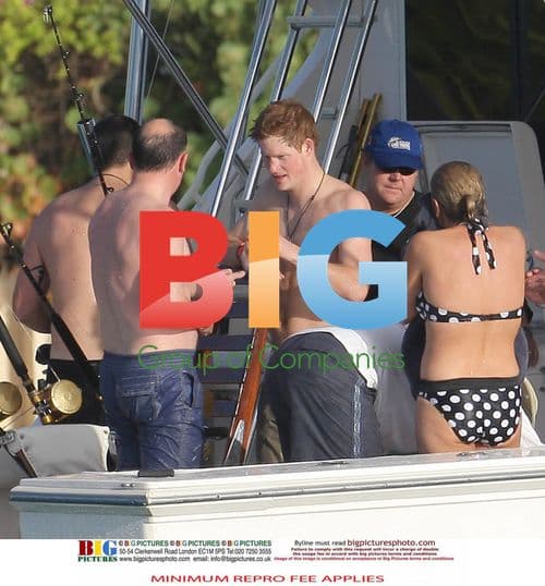 Prince Harry Fishing in Caribbean